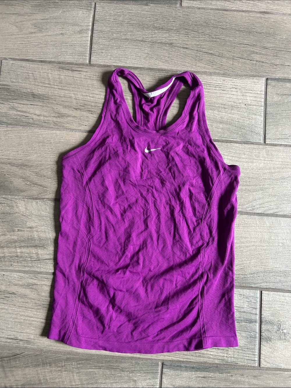 Nike Magenta Racerback Training Tank with White Swoosh